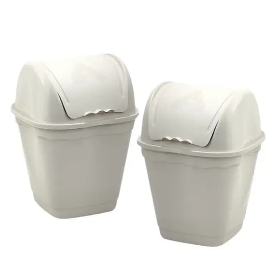 Lixeira Para Banheiro Kit 2 Un Escritorio Lixeira Cozinha 7L