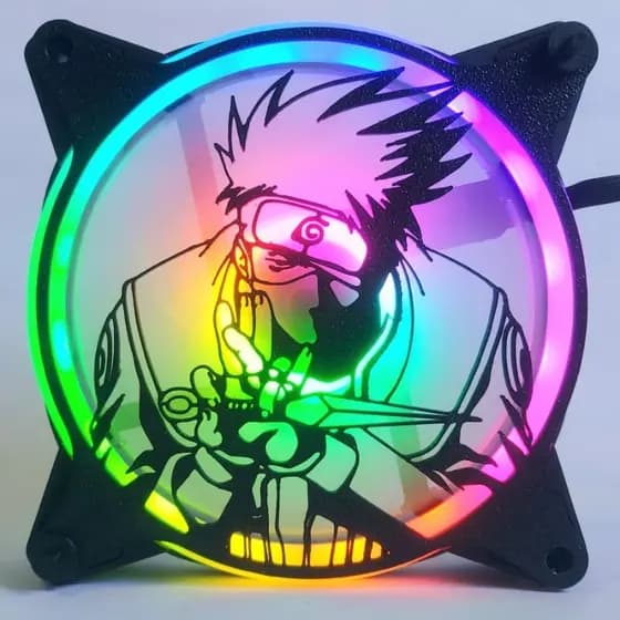 GRADE GRELHA PARA COOLER FAN GRILL 120MM X 120MM PERSONALIZADO KAKASHI NARUTO ANIME PC SETUP GAMER