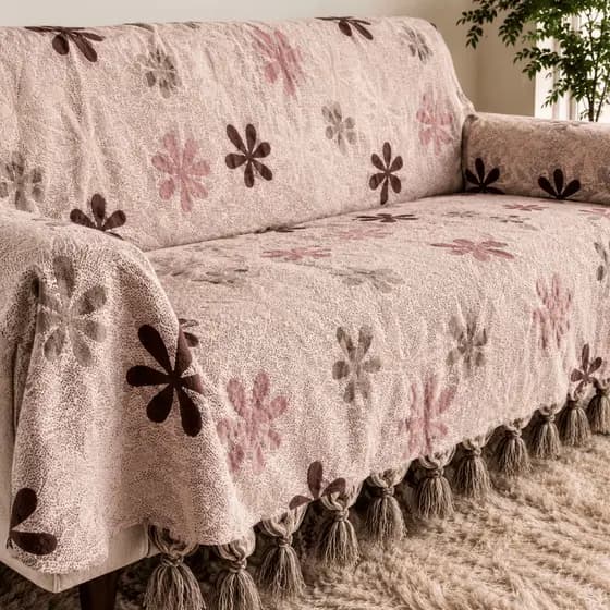 Manta Para Sofá Jacquard Grossa Xale Decorativo Cobre Sofá Inteiro