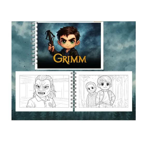 Livro de Colorir Grimm - Contos de Fadas Clássicos e Criaturas Mágicas para Adultos