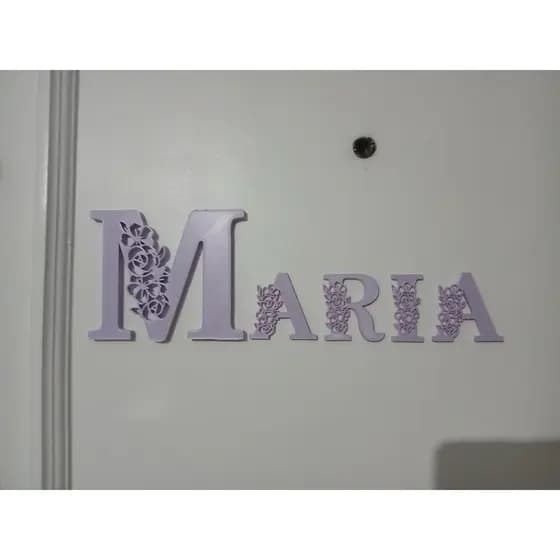 Letreiro Decorativo 3D Personalizado - Nome para Bebê, Filha