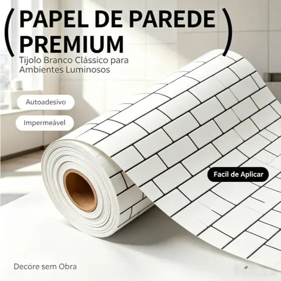 Papel De Parede Tijolo Branco Padrão Auto-adesivo Impermeável Casca E Vara Adesivos De Parede Restaurante Fundo 5 Metros