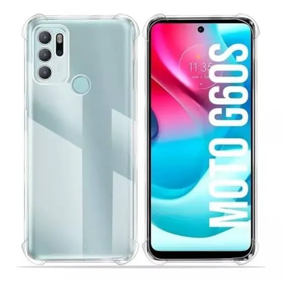 Capa Capinha - Moto G60S TPU Flexível Transparente Com Proteção UV e Borda Anti-Shock