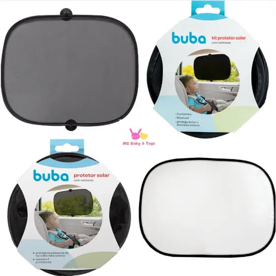 Kit Com 2 Protetor Solar blackout Carro Infantil Para Carro Com Ventosa Protege Sol cortina para carro