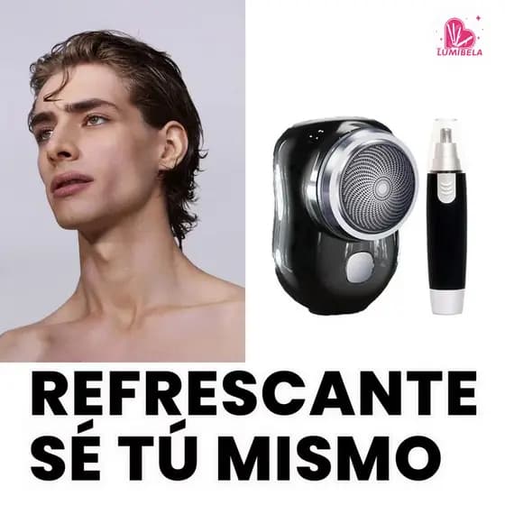 Kit Mini Barbeador EléTrico PortáTil À Prova D'áGua TIPO-C Aparador De Barba De Bolso Promoção
