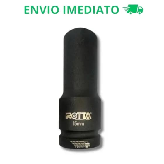 Soquete Profissional De Impacto Sextavado Longo 1/2 Pol X 15mm - Rotta