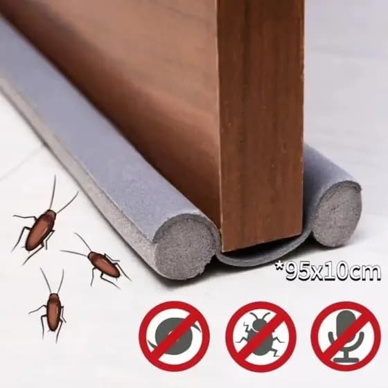 Veda Protetor Porta Impermeável Anti Insetos Sujeira 80cm 90cm Ajustável Preto Marrom Cinza