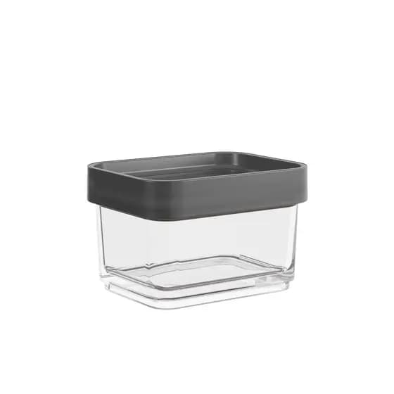 Pote Clear Mini 200ml Cinza Chumbo Coza