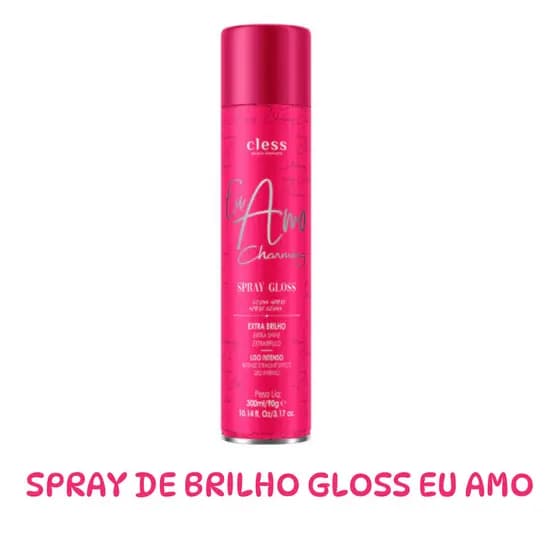 SPRAY DE BRILHO GLOSS EU AMO CHARMING CLESS 150ML