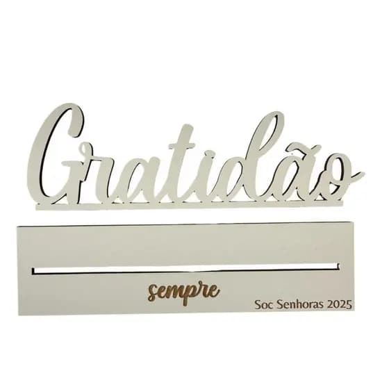 Kits 10/15/20/30 Lembrancinha Gratidão Decoração Eventos Enfeite MDF Aniversário Festa Papelaria
