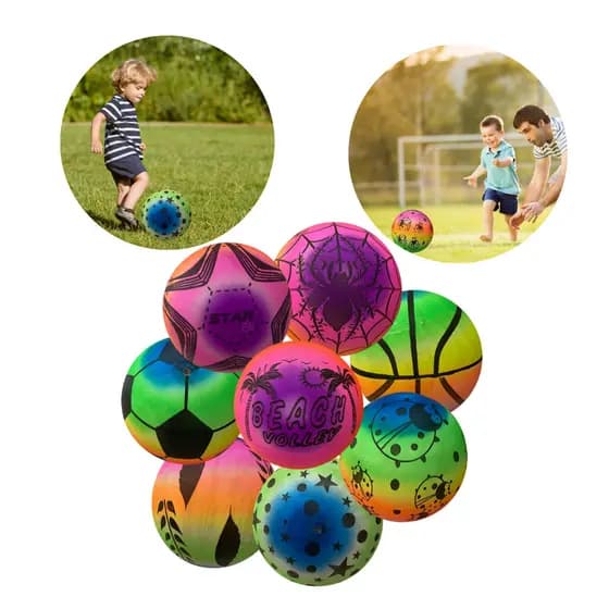 Bola Vinil Colorida Pingo Dente De Leite Inflável Atacado Brinquedos Praia Piscina Infantil Ideal Para Presente Diversão