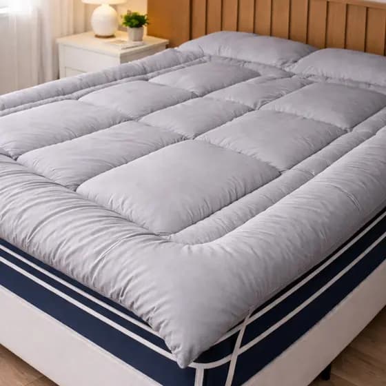Protetor de Colchão Pillow Top Casal/Queen Premium – Micro Percal 400 Fios, Conforto Superior e Ajuste Perfeito