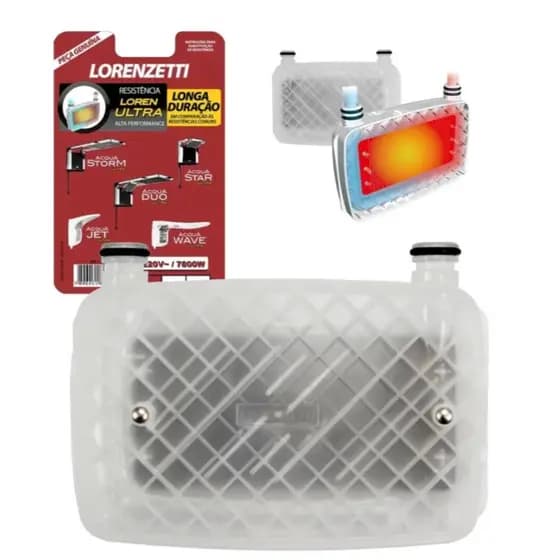 Resistência Chuveiro Ducha Acqua Duo Ultra 220v 7800W Lorenzetti