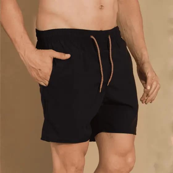 Samba Canção Masculina Tactel Cordão Ajustável Elástico na Cintura Bolsos Funcionáis Pijama