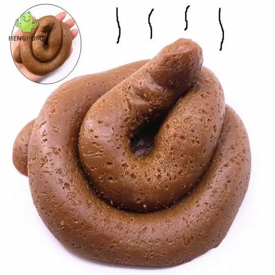 HENGHOME 1 Peça Falso Cocô Merda Brincadeira Antiestresse Gadget Realista Brinquedos Engraçados Adereços Mole Piada Brin