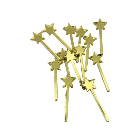 Varinha de Fada Lembrancinhas Espelhado 2,5cm Artesanato