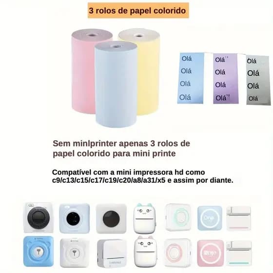 57mm Papel de impressão Papel de impressão do caixa Papel de impressão da câmera Polaroid Colete dinheiro