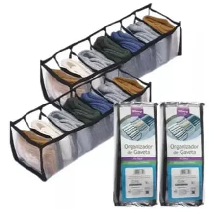Organizador de Gavetas com 7 Compartimentos divisórias Sortido