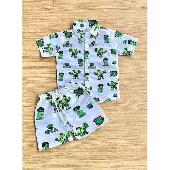 Conjunto temático mauricinho Hulk menino aniversário