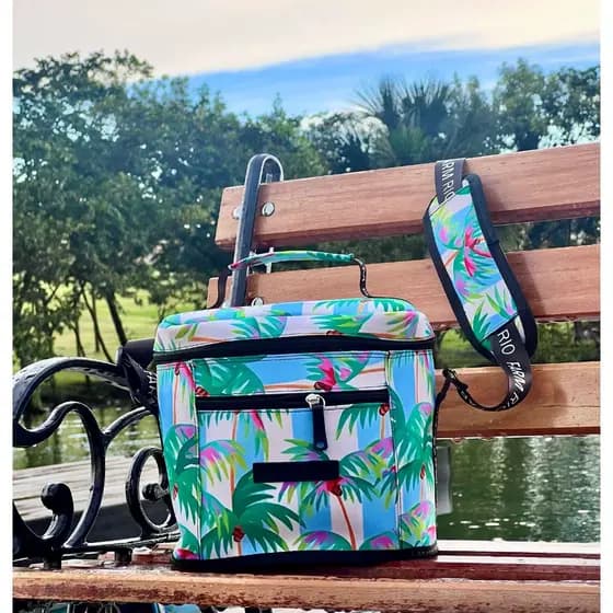 Bolsa Térmica Feminina Lancheira Alça Transversal Regulável com Apoio Verão 08