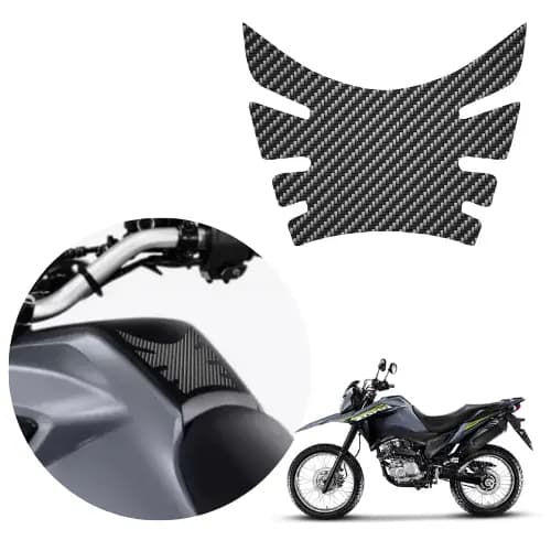 Adesivo TankPad de Tanque Adesivo Vinil Fibra de Carbono para NXR BROS 160 2025