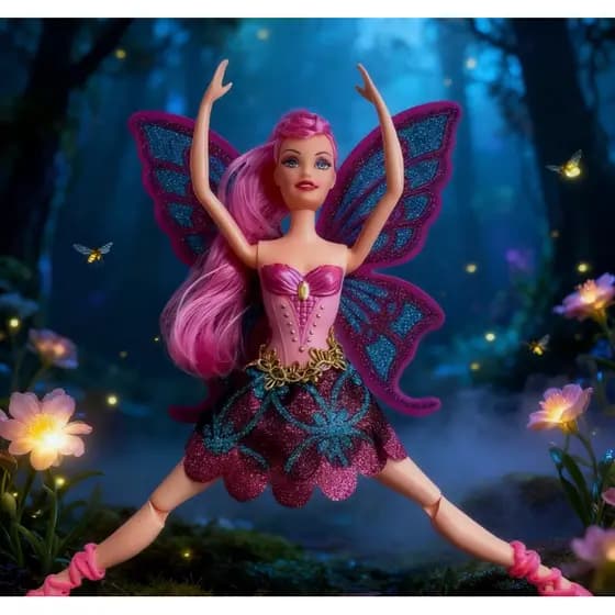 BONECA FADA BAILARINA COM ASAS BALLET COM PENT