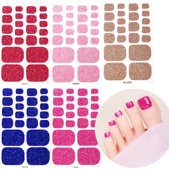 Zhengxiang cor sólida cebola em pó manicure adesivos estilo simples adesivos de unhas manicure adesivos de unhas à prova