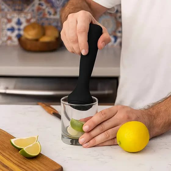 Macerador Caipirinha Socador Fruta Bartender Prático Caseiro Coquetel Utensílio Bar Cozinha Bebidas Estilo Funcional Lar