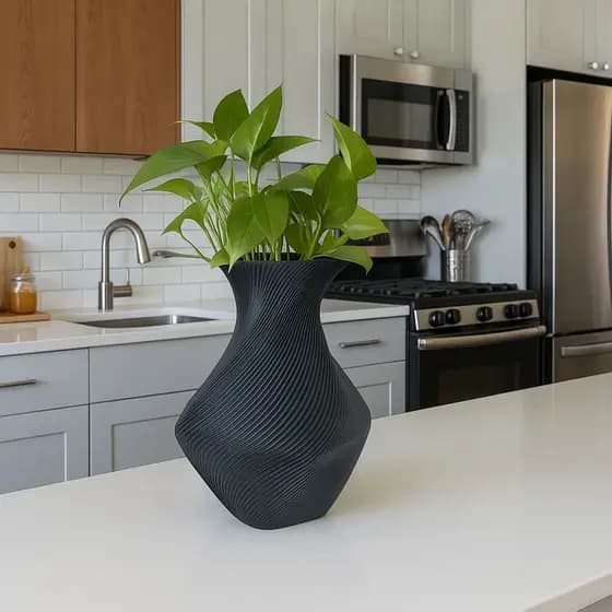 Vaso Modelo Espiral Plantas Decorativo Estilo Moderno Casa Detalhe Elegante Lar Jardim Presente Criativo Ambientes Clean