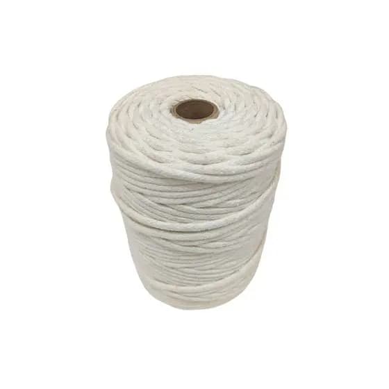 Cordão Trancado 100% Algodão – Para Artesanato, Macramê e Punhos de Rede de Dormir 6mm - 100 Metros Fios e Redes