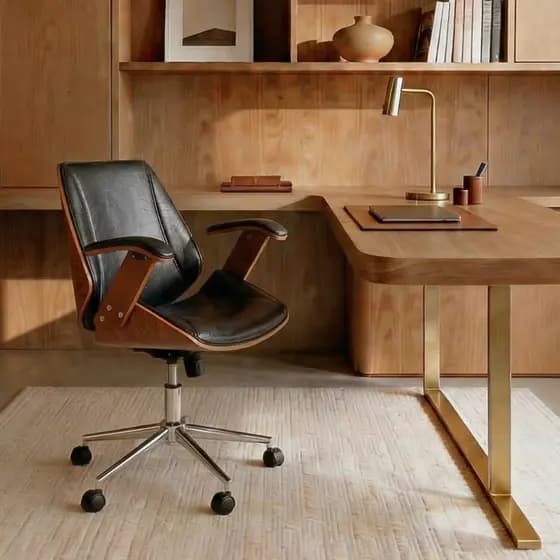 Cadeira de Escritório Ergonômica Giratória Paris Diretor Office Preta