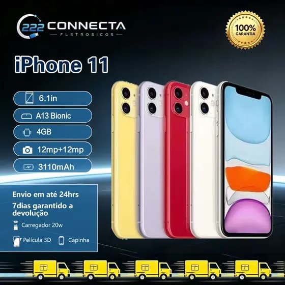 iPhone 11 branco 64GB/128GB -Original Abertura da nova loja envios brasil