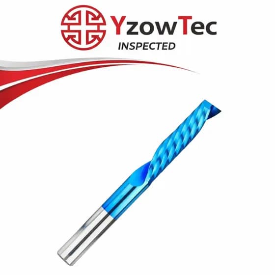 Fresa Topo 1 Corte 1.5x12mm Naco Azul/blue Cnc Router