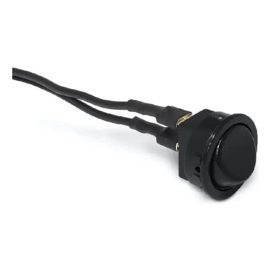 Botão Interruptor Bolinha Redondo Preto Embutir Em Moveis