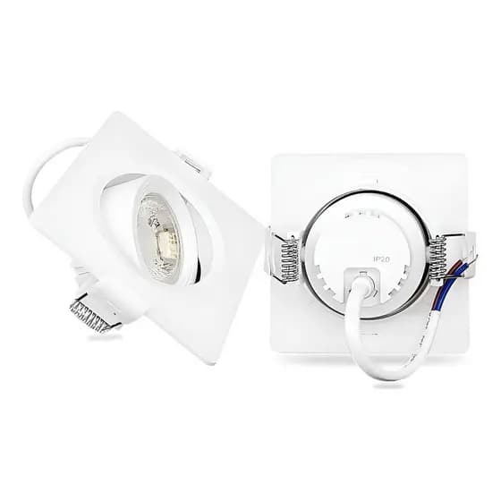 Superled Spot Quadrado 5W 6400K Branco Ourolux
