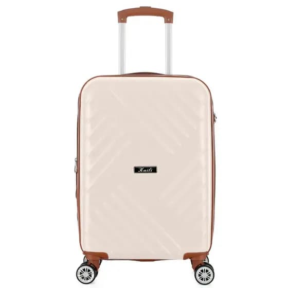 Mala de Viagem ABS 10kg Expansível | Zíper Duplo, 4 Rodas 360° Silenciosas, Trava de Senha Anti Arranhões Modelo Novo