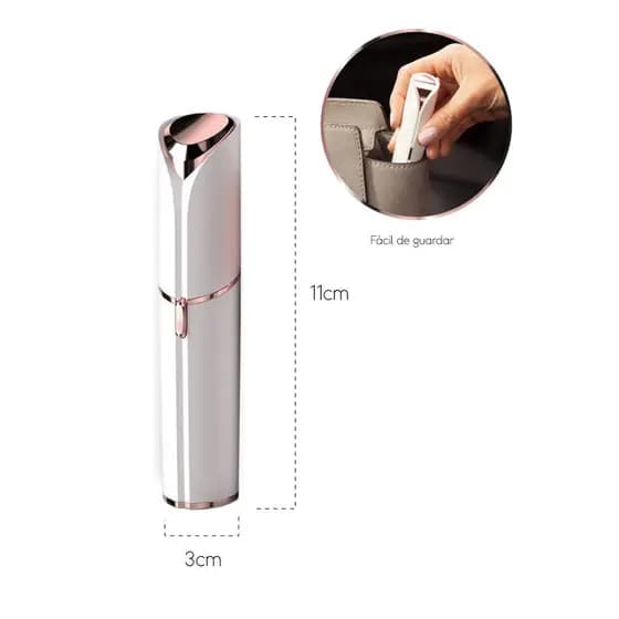 Depilador Elétrico Batom Indolor Portátil Facial Touch Removedor de Pêlos Indesejados Recarregável 502