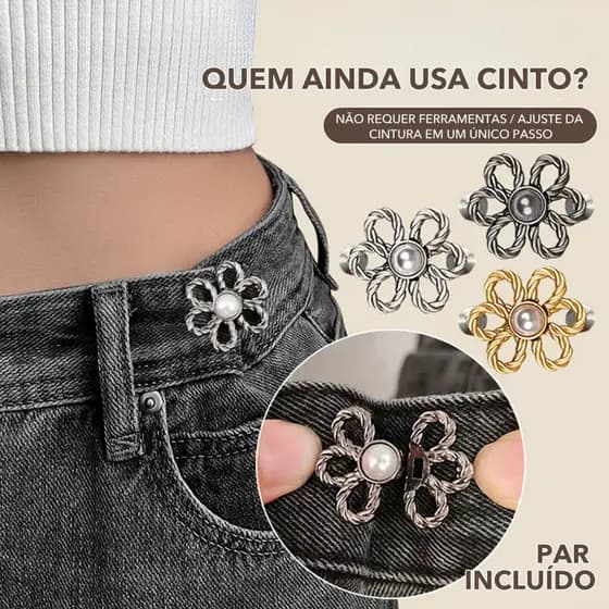1pcs/2pcs Clipe Mágico De Redução De Cintura-Botão Oculto Ajustável Para Aperto De Calças , Prendedor De Gancho De Jeans