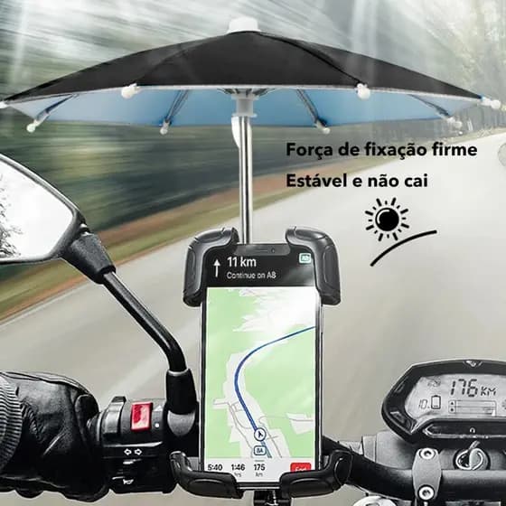 Mini protetor solar para celular, guarda-chuva UV para celular, anti-sol, Mini Guarda-Chuva Do Telefone Da Motocicleta