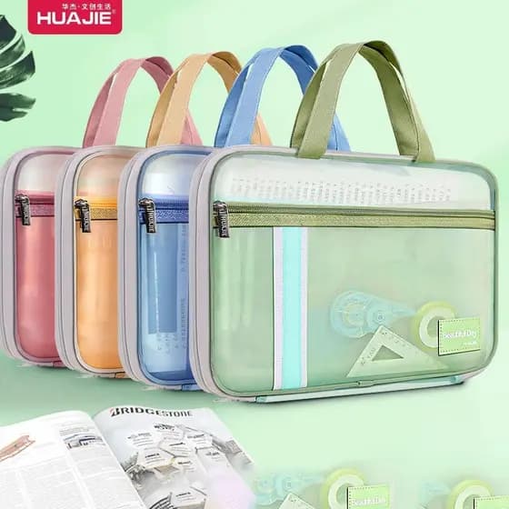 Bolsa Para Documentos Huajie , De Malha Transparente Arquivo Dados De Papel De Teste .