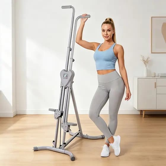 Escalador Vertical Treino Cardio e Corpo Inteiro, Suporta até 120kg, para Academia em Casa