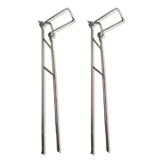 Suporte Vara De Pesca Kit 2 Peças 3 Posições 46 Cm