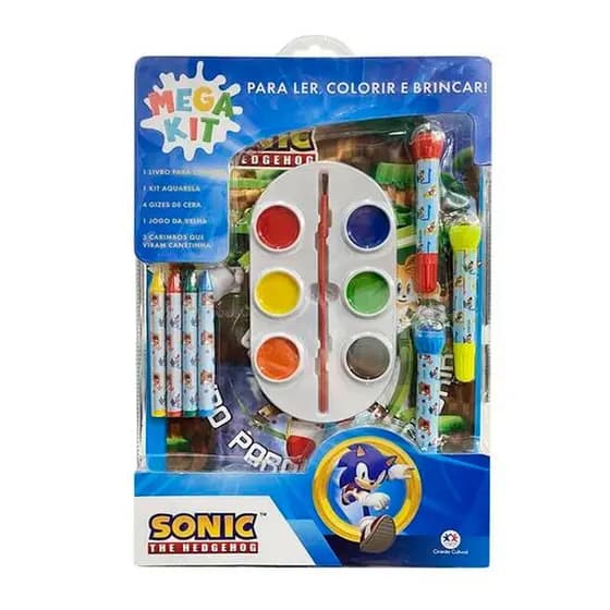 Mega Kit Sonic - Ler, Colorir e Brincar - Ciranda Cultural