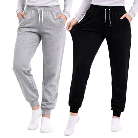 Calça Feminina Moletom Flanelada Lisa Básico Com 2 Bolsos Lateral Lançamento Inverno 2026