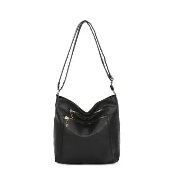 Bolsa Feminina Transversal Casual Minimalista Social Com Alça Regulável Couro Sintético RK-9016