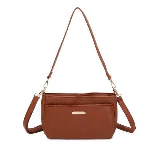 Bolsa Feminina Urbana Social Com Alça Tiracolo Transversal De Ombro Couro Sintético RK-2511