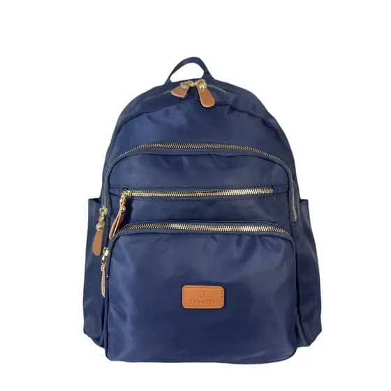 Mochila Feminina Grande Reforçada Impermeável Material Nylon 40cm com Bolso Lateral e Zíper A824