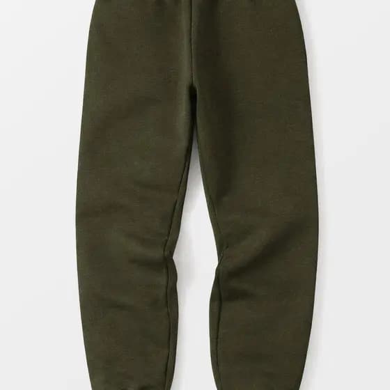 Calça Moletom Peluciada Básica - Verde Musgo