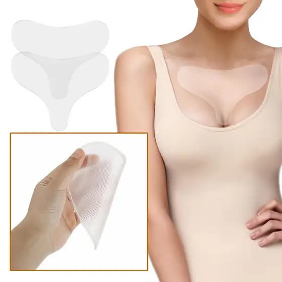 Almofada de Silicone Anti-rugas para o Peito, Adesivos Anti-rugas, Suaviza a Sua Pele