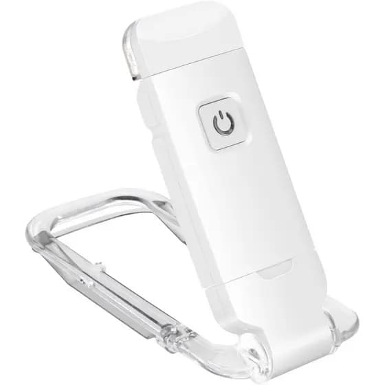 Suporte de cartão USB branco luz de livro LED luz de leitura proteção para os olhos luz de marcador portátil